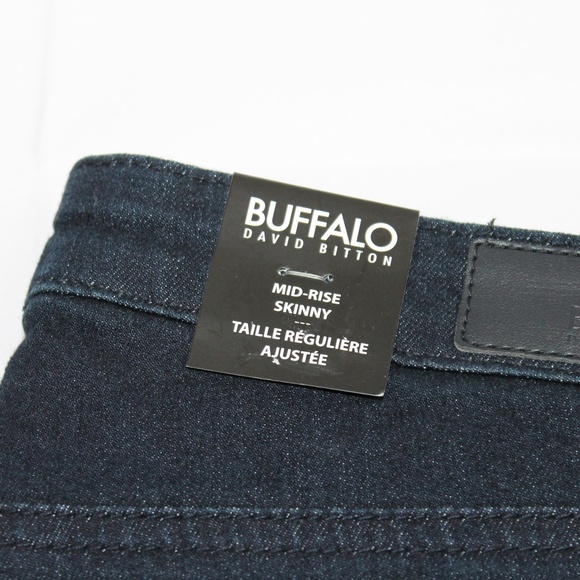 Buffalo Skinny Stretch Jeans 4 Blue Mid-Rise NEW - Picture 4 of 6